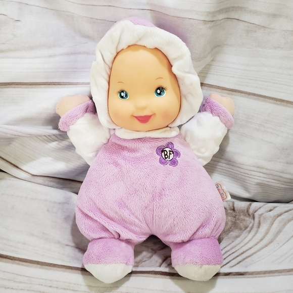 Goldberger Other - Goldberger Baby's First Doll Purple White Minky Soft 12 Inch Rubber Face Soft